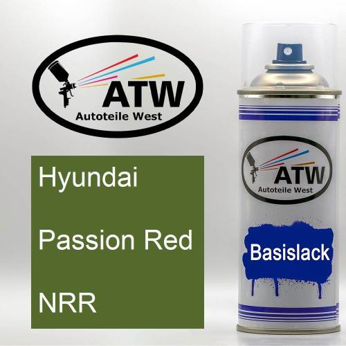 Hyundai, Passion Red, NRR: 400ml Sprühdose, von ATW Autoteile West.
